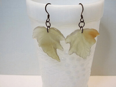 Carnelian Leaves Earrings