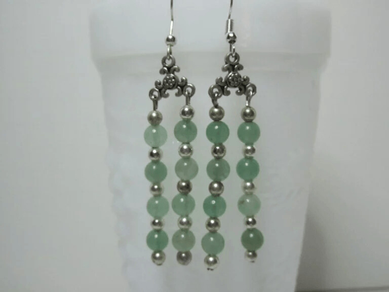 Green Aventurine Drop Earrings