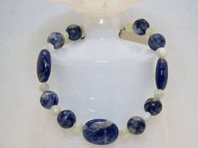 Sodalite and Mother of Pearl