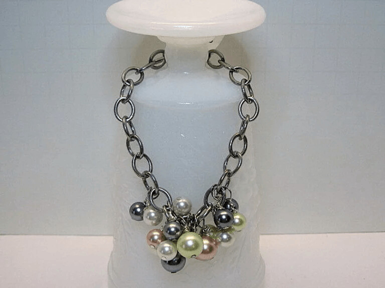 Pastel Glass Pearls Bracelet
