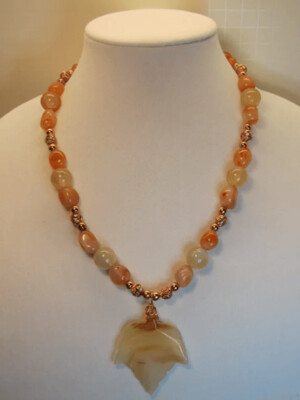 Carnelian Leaves Necklace