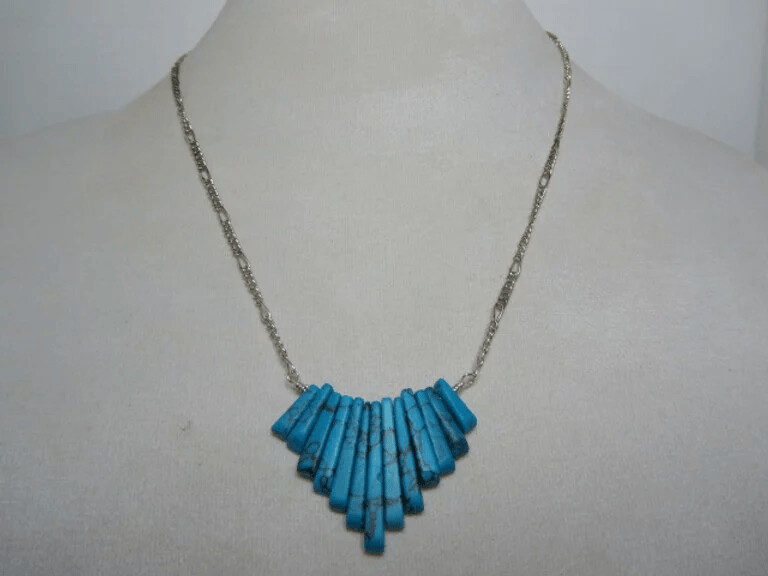 Turquoise Magnesite 13 Piece Collar Necklace