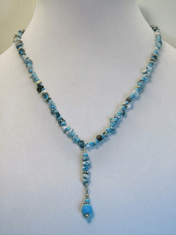 Turquoise Mini Chips and Glass Beads