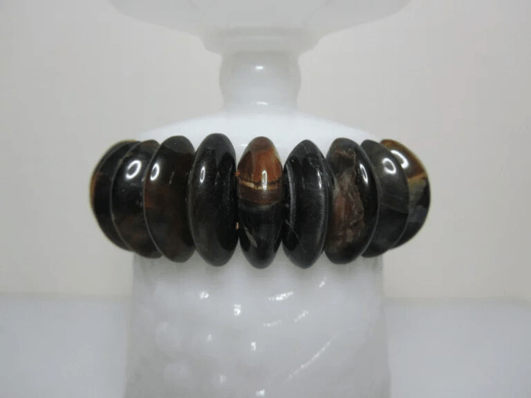 Blue Tigers Eye Stretchable Bracelet