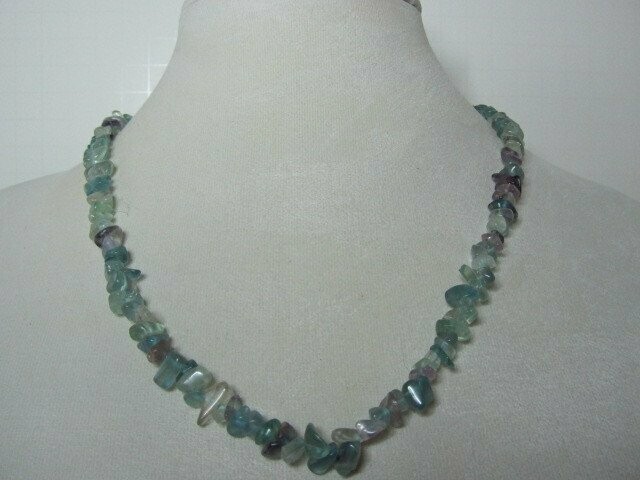 Rainbow Fluorite Chip Necklace, Earrings, and Bracelet