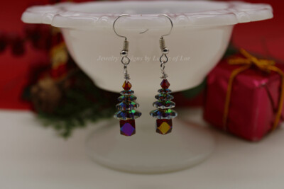 Vermeil Color Swarovski Margarite Tree Earrings