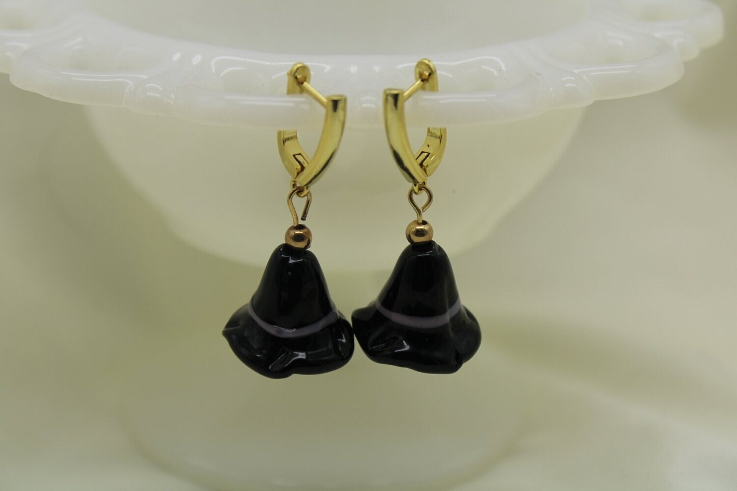 Black Witch Drop Earrings