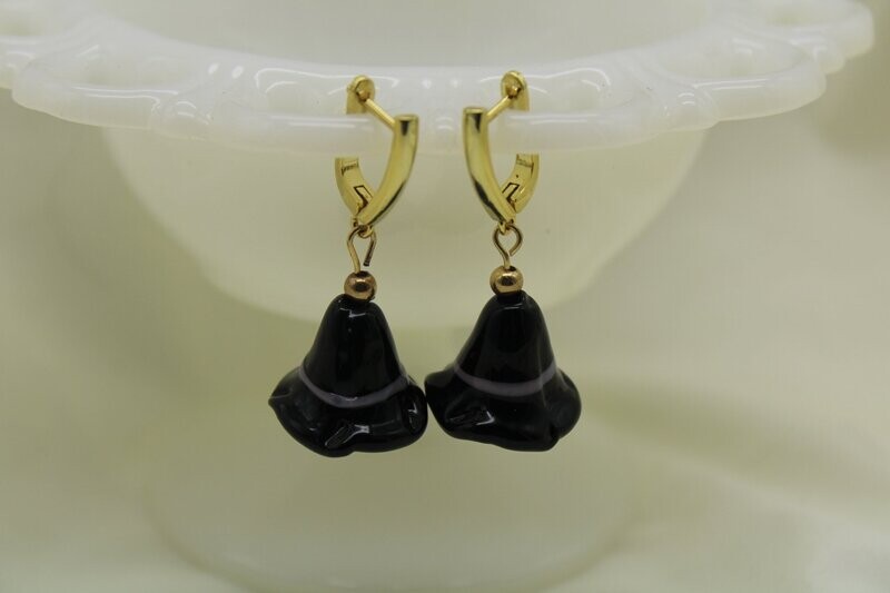 Black Witch Drop Earrings
