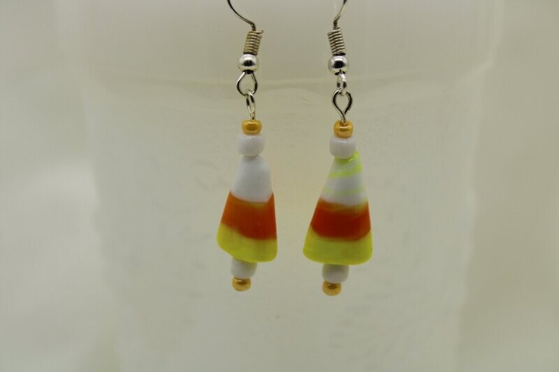 Candy Corn Drop Earrings