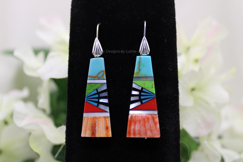 Southwest Style Ladder Earrings