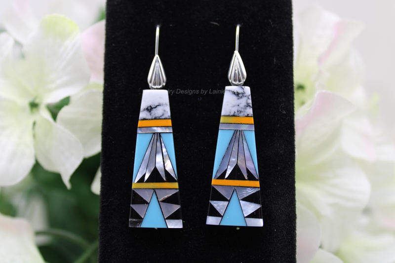 Southwest Style Ladder Earrings