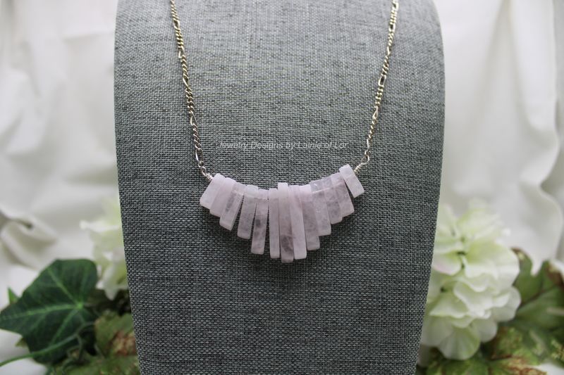 Rose Quartz 13 Piece Collar Necklace