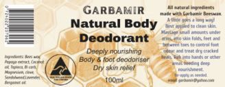 Natural Body Deodorant 100ml