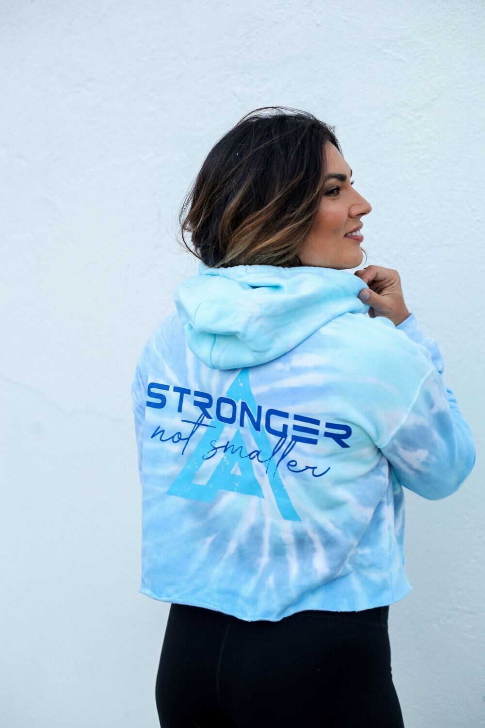 Audacious Athletes Tie Dye Cropped Hoodie