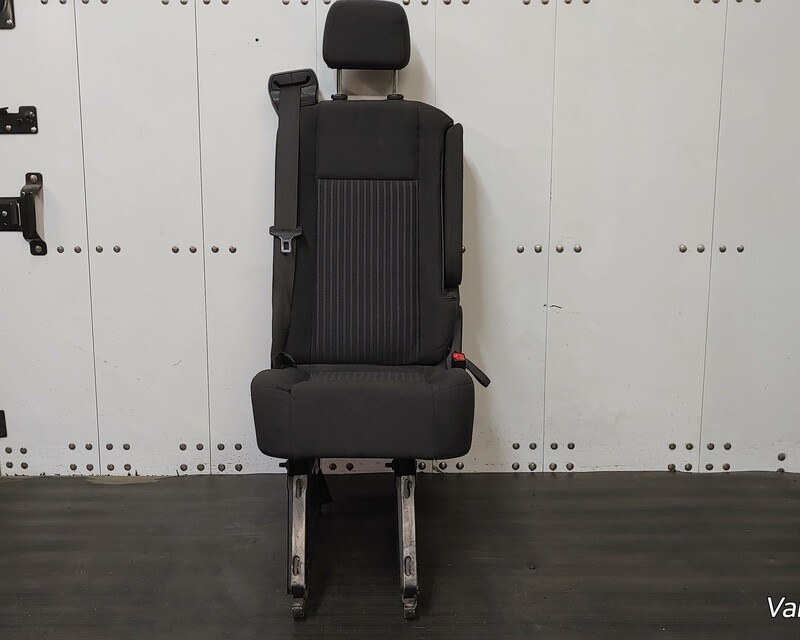 Removable Single Seat for Cargo Vans - Black Cloth