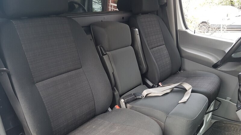 Centre Seat for Mercedes Sprinter 2007-2018 - Black Centre Seat for Mercedes Sprinter 2007-2018 - Black