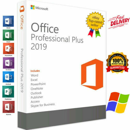 Microsoft office 2019 professional plus /official download &amp; key - 32/64 bit