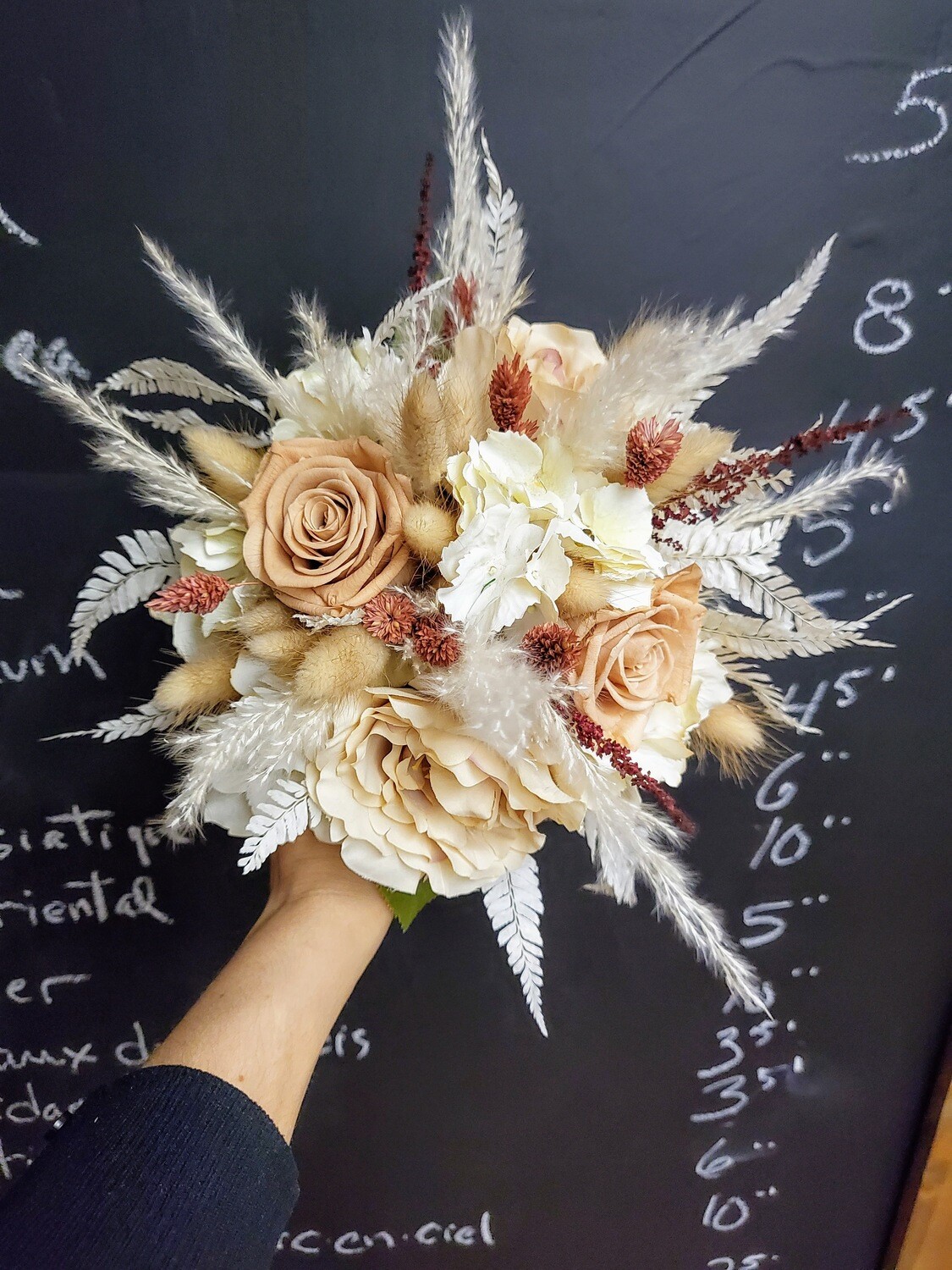 Bouquet de mariage séché