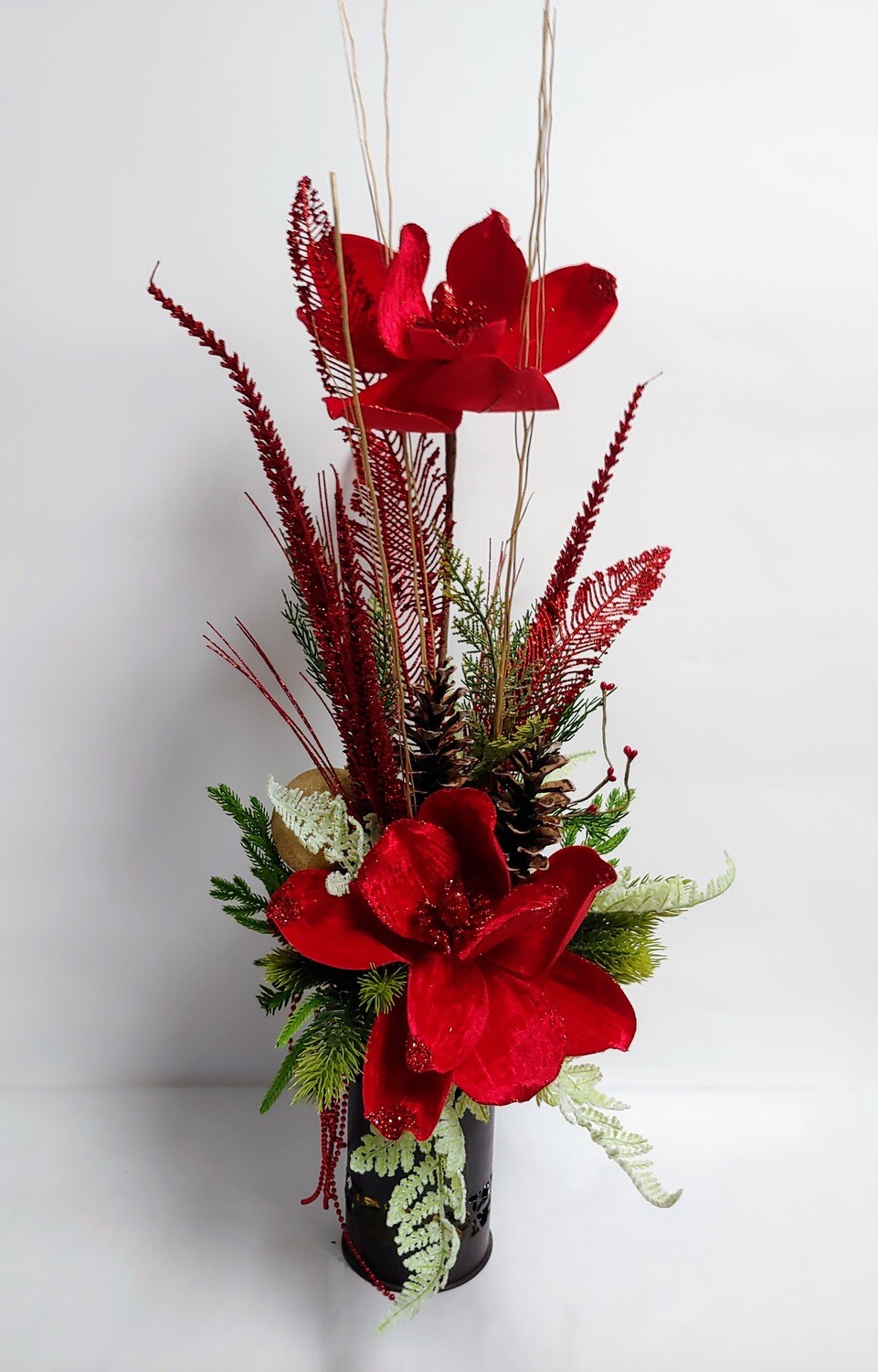 Montage de soie Le rouge et Or