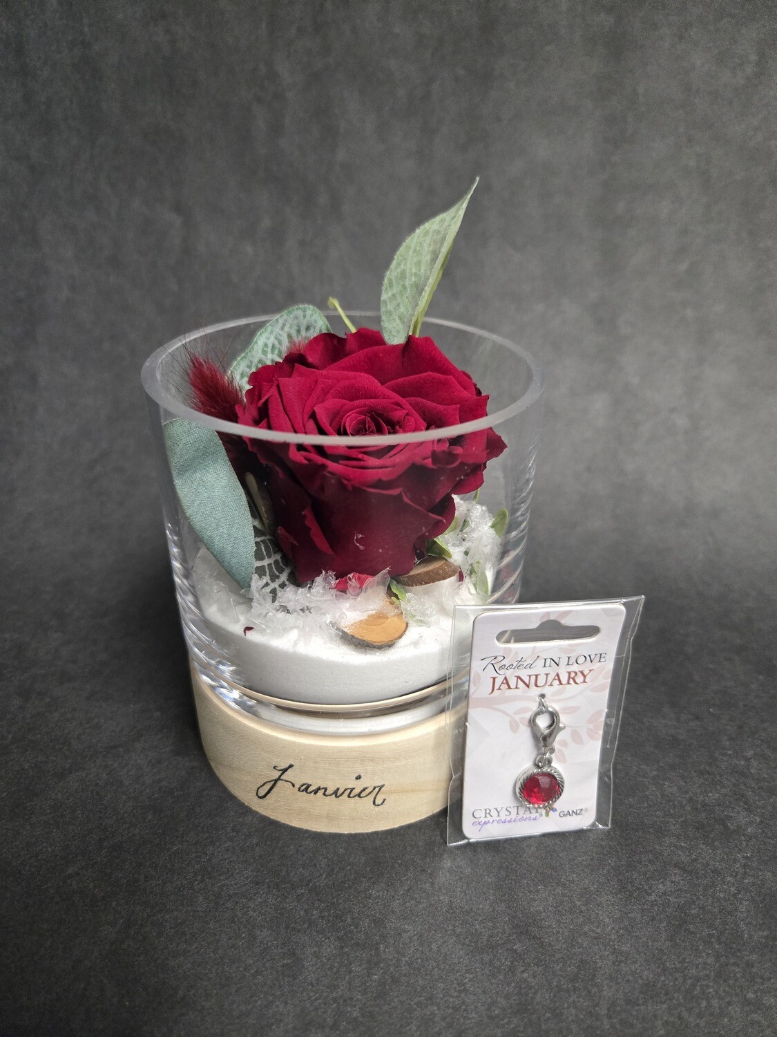 Rose éternelle Pierre de naissance