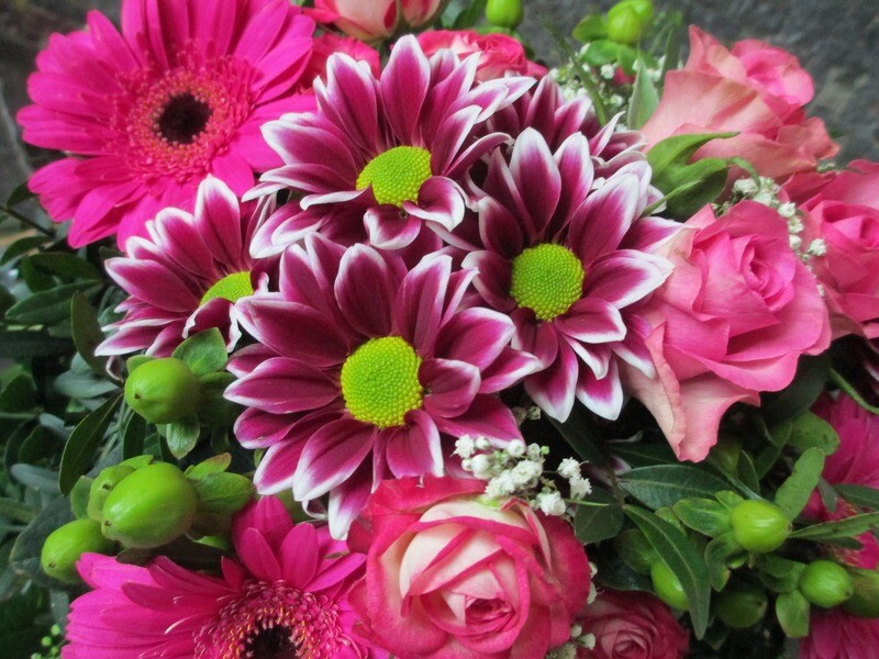 Mauve-tinted bouquet