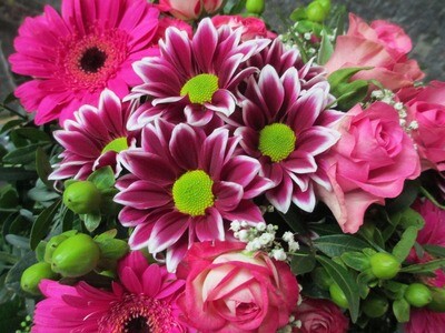 Mauve-tinted bouquet