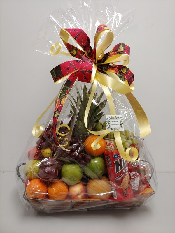 Panier de fruits et gourmandises