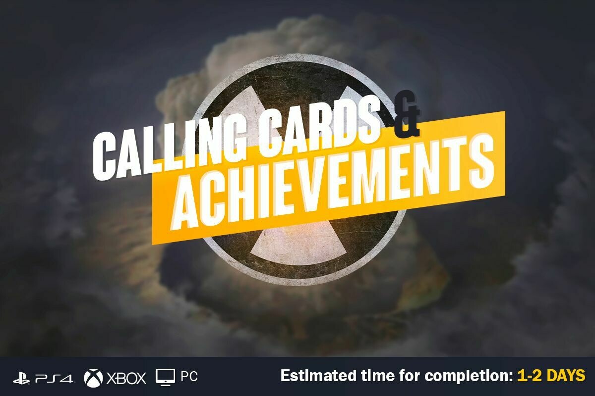 Call Of Duty Cold War Achievements and Calling Cards