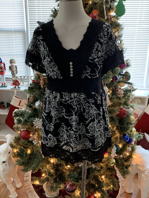 PRINTED TOP SZ PL