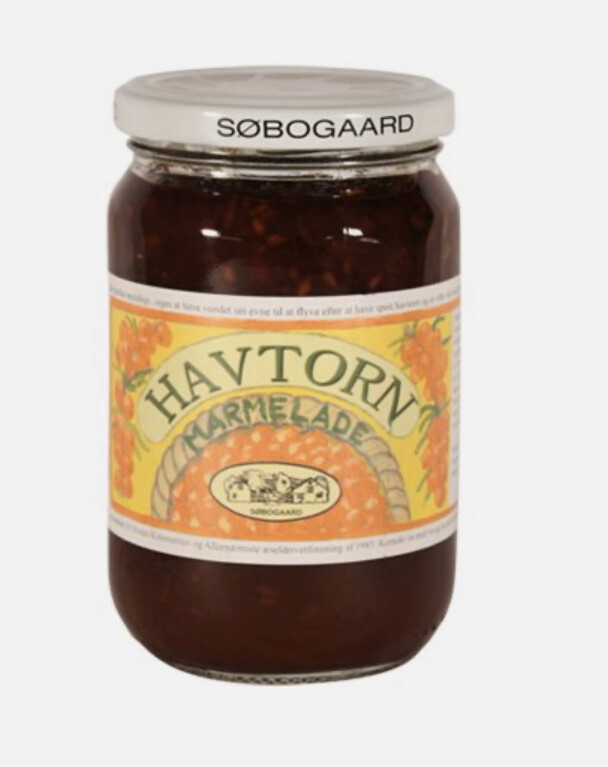 Havtornmarmelade m. hele bær. Øko. Havtornmarmelade m. hele bær. Øko.