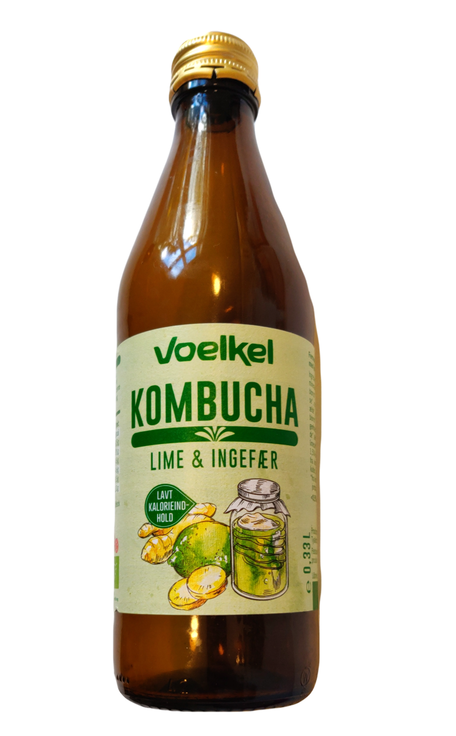 Kombucha med lime og ingefær Kombucha med lime og ingefær