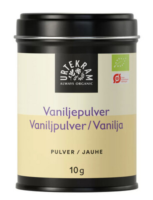 Vaniljepulver, Øko