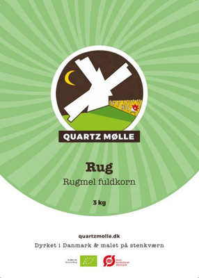 Rugmel, quartzmølle, 3 kilo ØKO