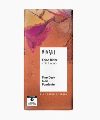 Vivani mørk chokolade Ecuador 71% 80 g - Økologisk