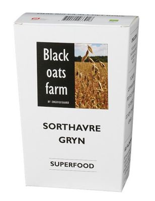 Havregryn, sort, grovvalsede øko