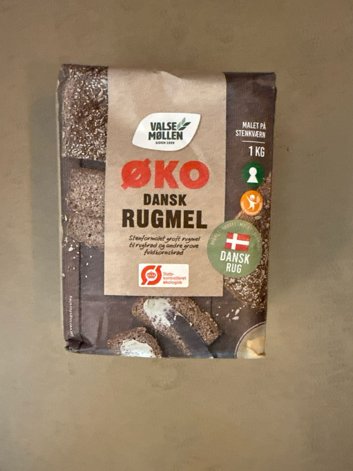Rugmel, øko. 1 kilo