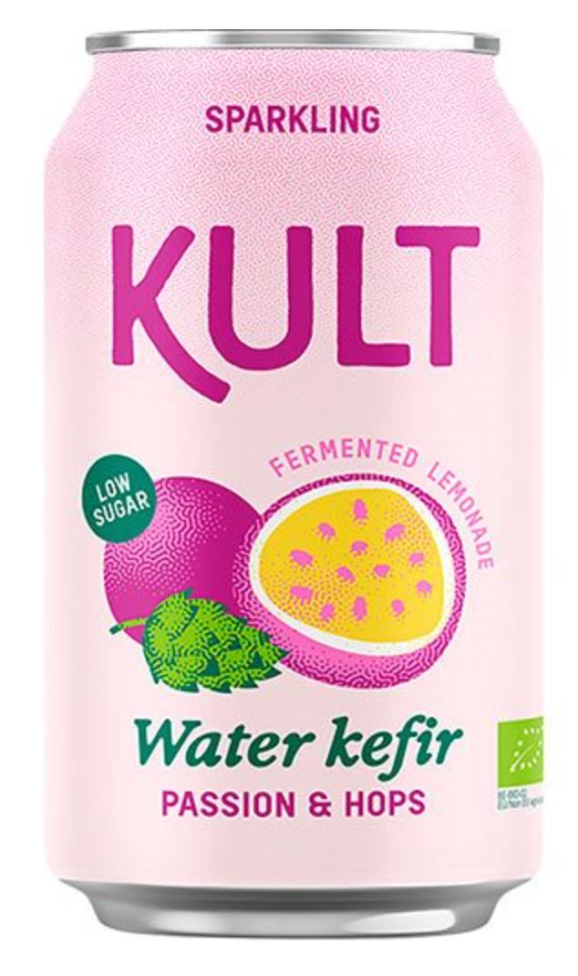 Vandkefir Passionsfrugt &amp; Humle Ø