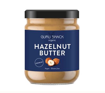 Hasselnøddesmør fra GURU, Crunchy Økologisk