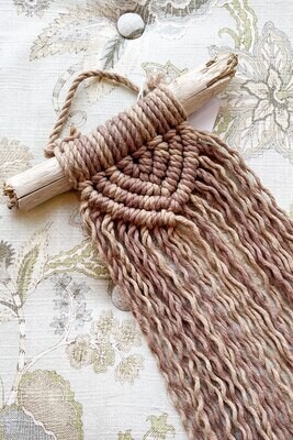Neutral Ombre Mini Macrame Wall Hanging
