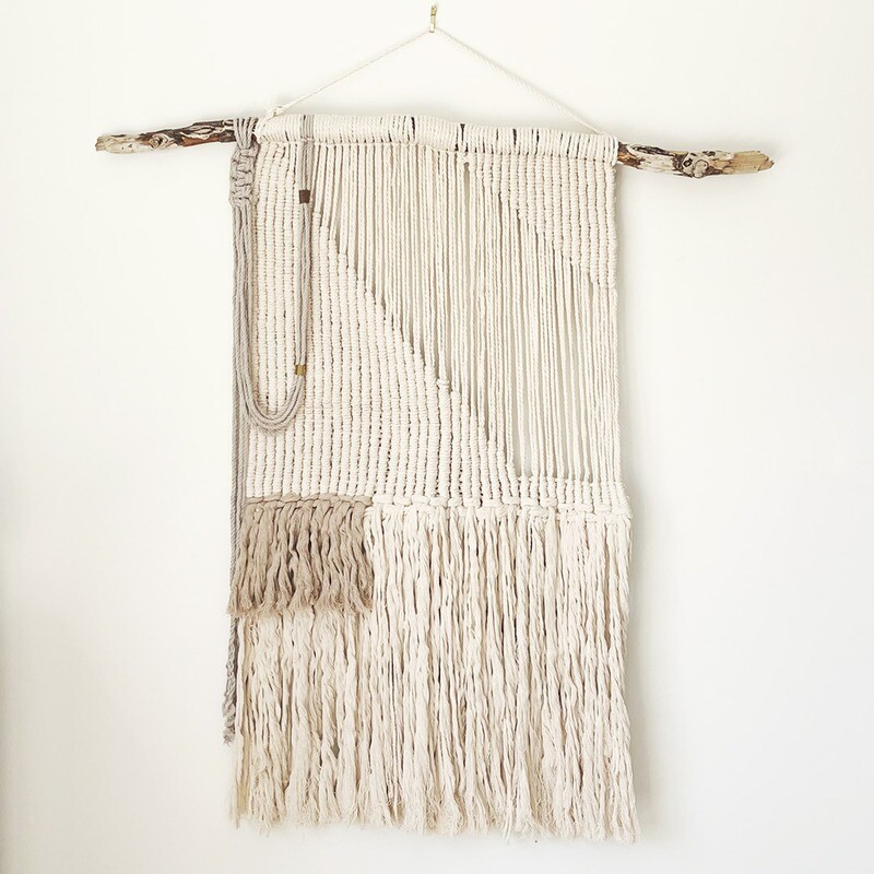 Modern Tassels -- Large Contemporary Macramé Wall Hanging