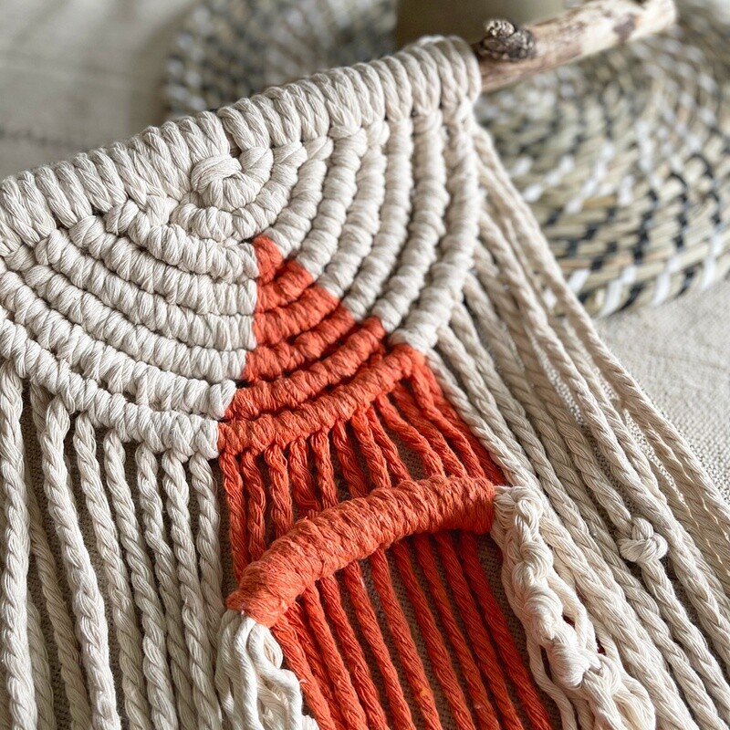 Sun on the Beach — Small-Scale Macramé Tapestry