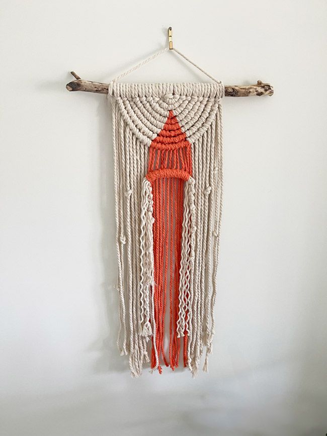Macrame tapestry ♡BIGsize　サンセット　オーダー注文にて Sunset Over Dark Water -- Large Macrame Wall Tapestry