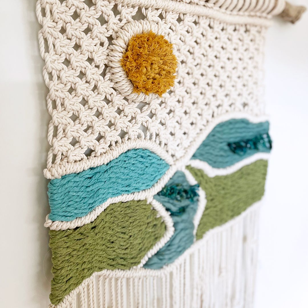 Soft Horizons -- XL Macrame Wall Tapestry