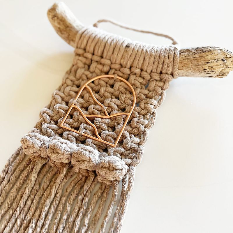 Gentle Hills -- Mini Macrame Wall Hanging