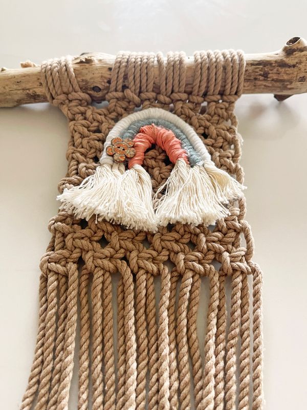 Oat Rainbow — Mini Macrame Wall Hanging Oat Rainbow — Mini Macrame Wall Hanging