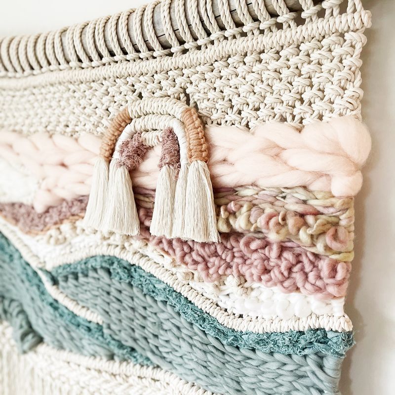 Soft Horizons -- XL Macrame Wall Tapestry