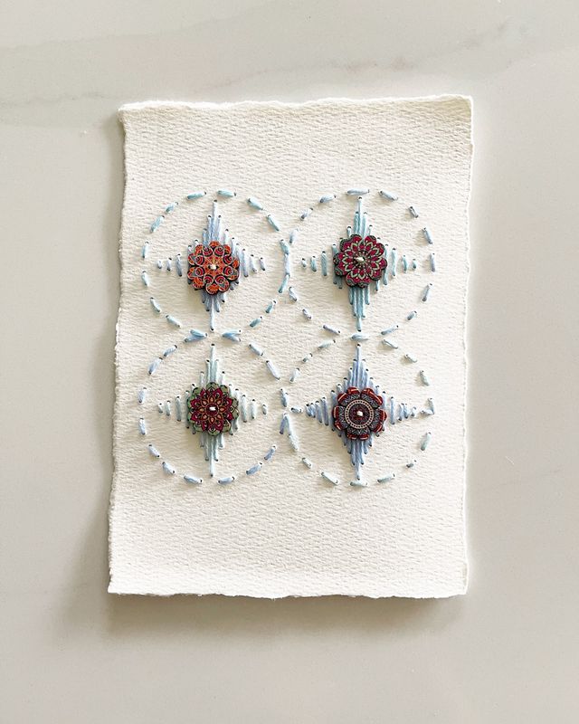 Constellation — Sky · Original Hand Embroidered Wall Art Constellation — Sky · Original Hand Embroidered Wall Art