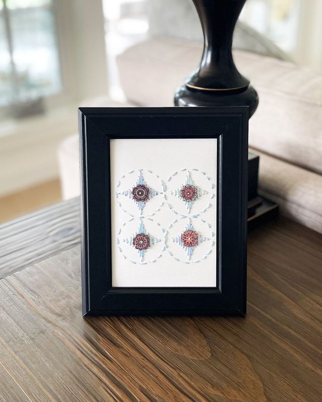 Constellation — Sky · Original Hand Embroidered Wall Art