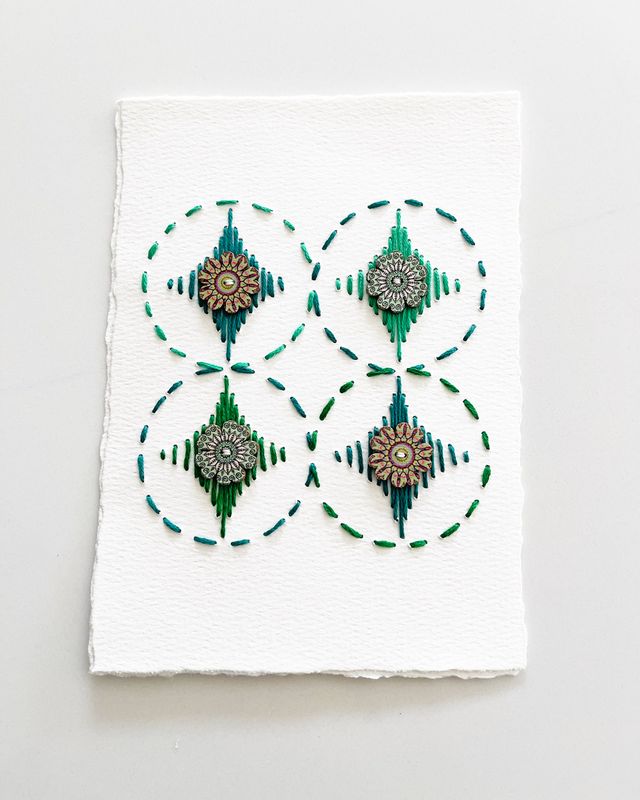 Constellation — Forest · Original Hand Embroidered Wall Art Constellation — Forest · Original Hand Embroidered Wall Art