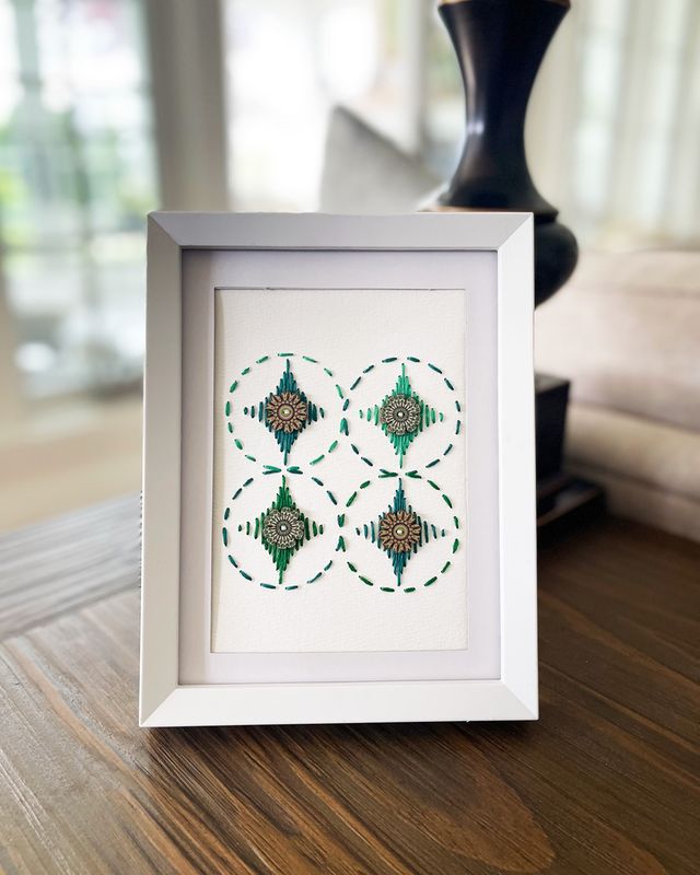 Constellation — Forest · Original Hand Embroidered Wall Art